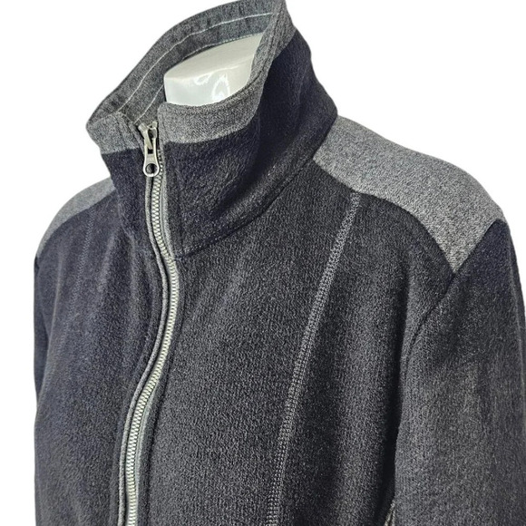 Kuhl Womens Aurora "alfpaca" Fleece Full Zip Jacket Size Medium Black Outdoor - Picture 4 of 7